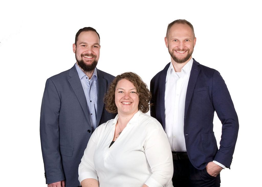 Foto von Herrn Lausberg, Frau Weller und Herrn Martin